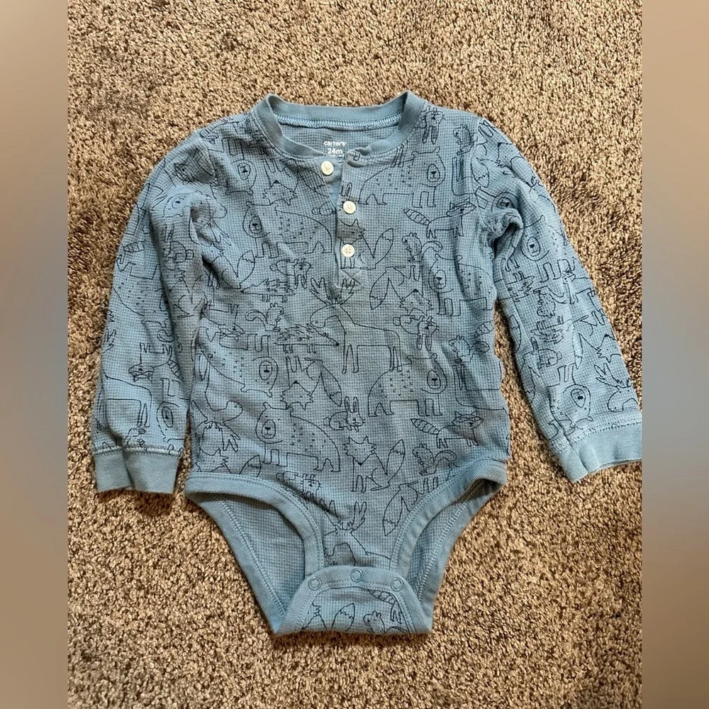 Kids Carters long sleeve onesies set